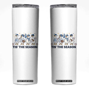 Baseball Silly Goose Skinny Tumbler Funny Tis The Season Baseball Mom TS10 White Print Your Wear