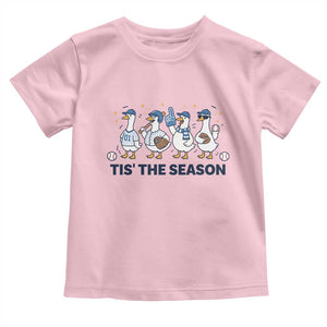 Baseball Silly Goose Toddler T Shirt Funny Tis The Season Baseball Mom TS10 Light Pink Print Your Wear