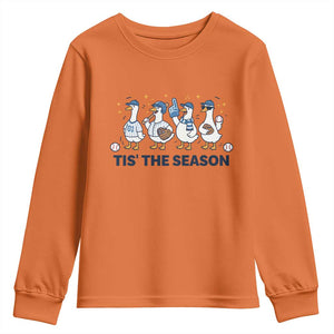 Baseball Silly Goose Youth Sweatshirt Funny Tis The Season Baseball Mom TS10 Orange Print Your Wear