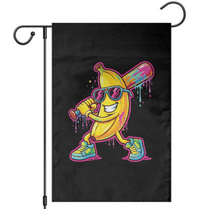 Banana Baseball Drip Garden Flag Funny Baseball Drip Ice Cream Kids Youth Boys TS10 Black Print Your Wear
