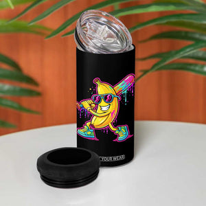 Banana Baseball Drip 4 in 1 Can Cooler Tumbler Funny Baseball Drip Ice Cream Kids Youth Boys TS10 Print Your Wear