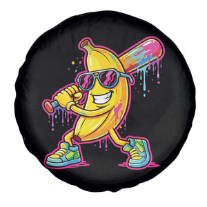 Banana Baseball Drip Spare Tire Cover Funny Baseball Drip Ice Cream Kids Youth Boys TS10 Print Your Wear