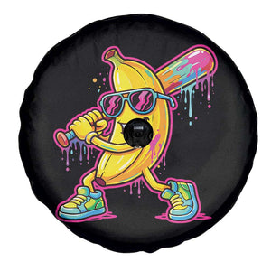 Banana Baseball Drip Spare Tire Cover Funny Baseball Drip Ice Cream Kids Youth Boys TS10 Print Your Wear