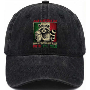 Fathers Day Mexican Dad Washed Cotton Baseball Cap A Dad Who Always Came Back With The Milk Mexico Flag