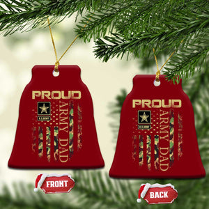 Proud Army Dad Ceramic Ornament Military Father US Army Camo Flag TS10 Print Your Wear