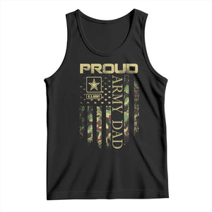 Proud Army Dad Tank Top Military Father US Army Camo Flag TS10 Black Print Your Wear