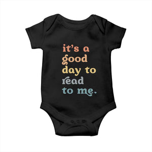 Read To Me Baby Onesie Sassy Baby Shower Bookish Little Reader TS10 Black Print Your Wear