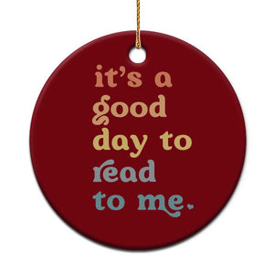 Read To Me Ceramic Ornament Sassy Baby Shower Bookish Little Reader TS10 1pc Red Print Your Wear