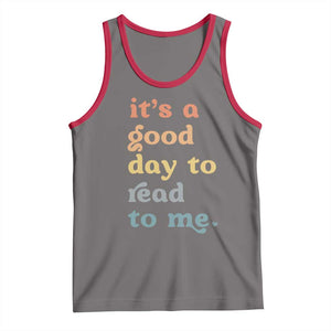 Read To Me Tank Top Sassy Baby Shower Bookish Little Reader TS10 Deep Heather Red Print Your Wear