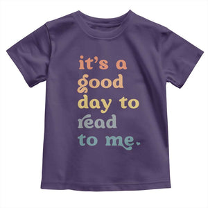 Read To Me Toddler T Shirt Sassy Baby Shower Bookish Little Reader TS10 Purple Print Your Wear