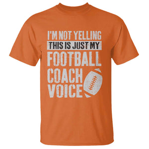 Football Coach T Shirt Cool Distressed Vintage Funny Not Yelling TS10 Orange Print Your Wear