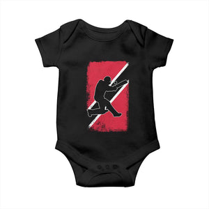 Trinidad and Tobago Cricket Baby Onesie Retro Vintage Sport Trini Trinidadian Flag Cricket Fan TS10 Black Print Your Wear