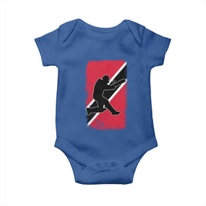 Trinidad and Tobago Cricket Baby Onesie Retro Vintage Sport Trini Trinidadian Flag Cricket Fan TS10 Royal Blue Print Your Wear