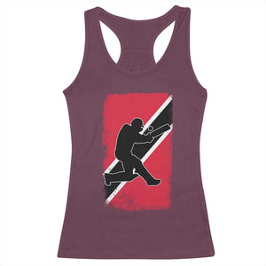 Trinidad and Tobago Cricket Racerback Tank Top Retro Vintage Sport Trini Trinidadian Flag Cricket Fan TS10 Maroon Print Your Wear
