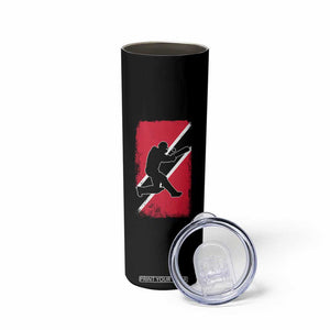 Trinidad and Tobago Cricket Skinny Tumbler Retro Vintage Sport Trini Trinidadian Flag Cricket Fan TS10 Print Your Wear