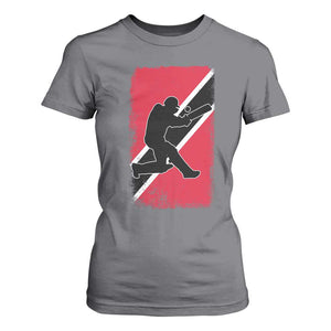 Trinidad and Tobago Cricket T Shirt For Women Retro Vintage Sport Trini Trinidadian Flag Cricket Fan TS10 Charcoal Print Your Wear