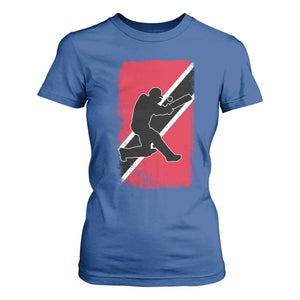 Trinidad and Tobago Cricket T Shirt For Women Retro Vintage Sport Trini Trinidadian Flag Cricket Fan TS10 Royal Blue Print Your Wear