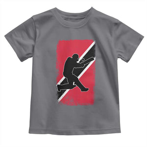 Trinidad and Tobago Cricket Toddler T Shirt Retro Vintage Sport Trini Trinidadian Flag Cricket Fan TS10 Charcoal Print Your Wear