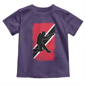 Trinidad and Tobago Cricket Toddler T Shirt Retro Vintage Sport Trini Trinidadian Flag Cricket Fan TS10 Purple Print Your Wear