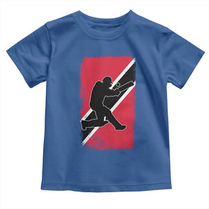 Trinidad and Tobago Cricket Toddler T Shirt Retro Vintage Sport Trini Trinidadian Flag Cricket Fan TS10 Royal Blue Print Your Wear