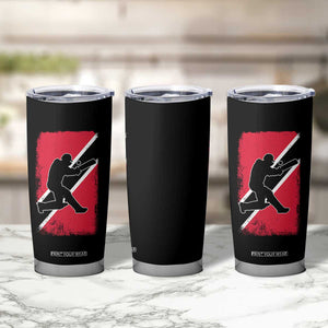 Trinidad and Tobago Cricket Tumbler Cup Retro Vintage Sport Trini Trinidadian Flag Cricket Fan TS10 Print Your Wear