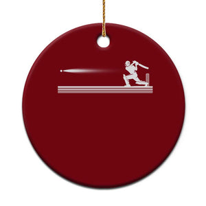 Cricket Player Ceramic Ornament Powerful Batsman Shot Cricket Gifts TS10 1pc Red Print Your Wear