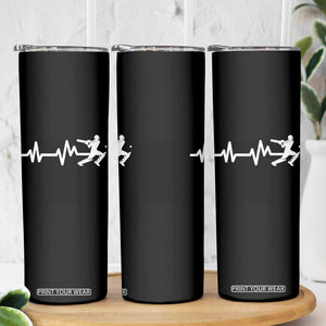 Cricket Player Skinny Tumbler Cricket Heartbeat Batsman TS10 Print Your Wear