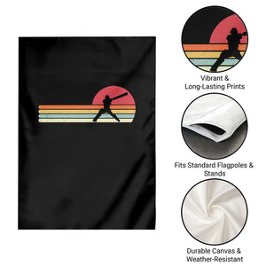 Retro Cricket Player Garden Flag Retro Vintage Sport Batsman Cricket Gifts TS10 Print Your Wear