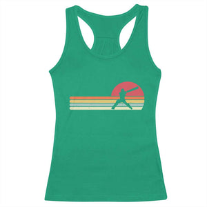 Retro Cricket Player Racerback Tank Top Retro Vintage Sport Batsman Cricket Gifts TS10 Irish Green Print Your Wear