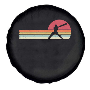 Retro Cricket Player Spare Tire Cover Retro Vintage Sport Batsman Cricket Gifts TS10 Print Your Wear