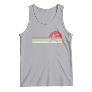 Retro Cricket Player Tank Top Retro Vintage Sport Batsman Cricket Gifts TS10 Athletic Heather Print Your Wear