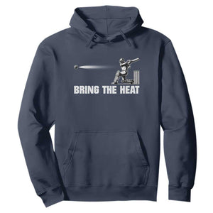 Cricket Player Hoodie Bring The Heat Batting TS10 Navy Print Your Wear
