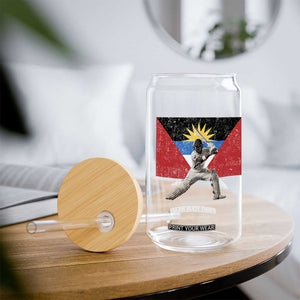 Antigua and Barbuda Cricket Glass Can Retro Vintage Sport Antiguan Flag West Indies Fan TS10 Print Your Wear
