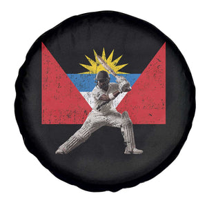 Antigua and Barbuda Cricket Spare Tire Cover Retro Vintage Sport Antiguan Flag West Indies Fan TS10 Print Your Wear