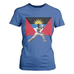 Antigua and Barbuda Cricket T Shirt For Women Retro Vintage Sport Antiguan Flag West Indies Fan TS10 Royal Blue Print Your Wear