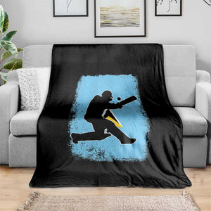 Saint Lucia Cricket Throw Blanket Retro Vintage Sport Saint Lucian Flag West Indies Cricket Fan TS10 Print Your Wear