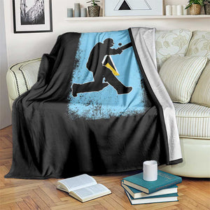 Saint Lucia Cricket Throw Blanket Retro Vintage Sport Saint Lucian Flag West Indies Cricket Fan TS10 Print Your Wear