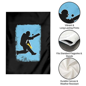 Saint Lucia Cricket Garden Flag Retro Vintage Sport Saint Lucian Flag West Indies Cricket Fan TS10 Print Your Wear