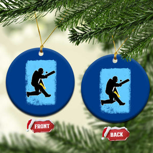 Saint Lucia Cricket Ceramic Ornament Retro Vintage Sport Saint Lucian Flag West Indies Cricket Fan TS10 1pc Blue Print Your Wear