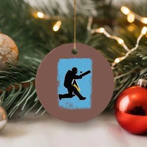 Saint Lucia Cricket Ceramic Ornament Retro Vintage Sport Saint Lucian Flag West Indies Cricket Fan TS10 1pc Mocha Print Your Wear