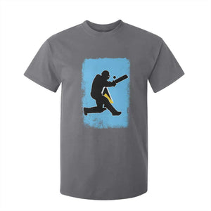 Saint Lucia Cricket T Shirt For Kid Retro Vintage Sport Saint Lucian Flag West Indies Cricket Fan TS10 Charcoal Print Your Wear