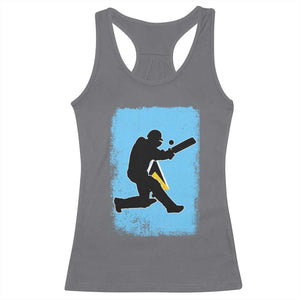 Saint Lucia Cricket Racerback Tank Top Retro Vintage Sport Saint Lucian Flag West Indies Cricket Fan TS10 Charcoal Print Your Wear