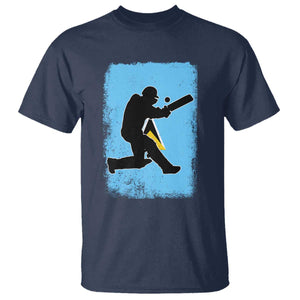 Saint Lucia Cricket T Shirt Retro Vintage Sport Saint Lucian Flag West Indies Cricket Fan TS10 Navy Print Your Wear