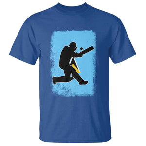 Saint Lucia Cricket T Shirt Retro Vintage Sport Saint Lucian Flag West Indies Cricket Fan TS10 Royal Blue Print Your Wear