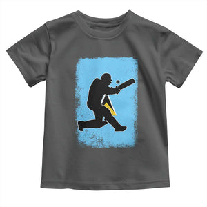 Saint Lucia Cricket Toddler T Shirt Retro Vintage Sport Saint Lucian Flag West Indies Cricket Fan TS10 Dark Heather Print Your Wear