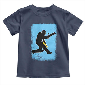 Saint Lucia Cricket Toddler T Shirt Retro Vintage Sport Saint Lucian Flag West Indies Cricket Fan TS10 Navy Print Your Wear
