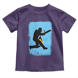 Saint Lucia Cricket Toddler T Shirt Retro Vintage Sport Saint Lucian Flag West Indies Cricket Fan TS10 Purple Print Your Wear