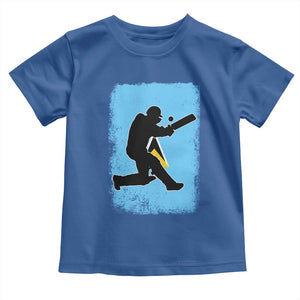 Saint Lucia Cricket Toddler T Shirt Retro Vintage Sport Saint Lucian Flag West Indies Cricket Fan TS10 Royal Blue Print Your Wear