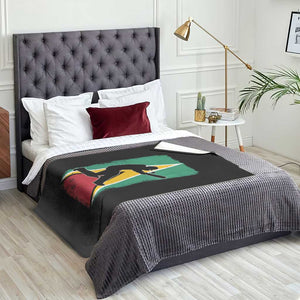 Guyana Cricket Throw Blanket Retro Vintage Sport Guyanese Flag West Indies Cricket Fan TS10 Print Your Wear
