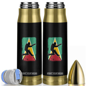 Guyana Cricket Bullet Tumbler Retro Vintage Sport Guyanese Flag West Indies Cricket Fan TS10 Black Print Your Wear